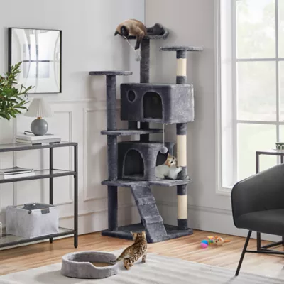 Yaheetech Cat Multilevel Indoor Tree Tower - 70 in - Image 2