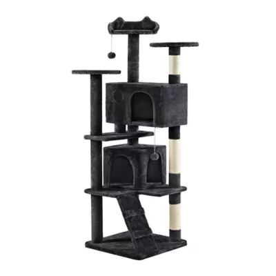 Yaheetech Cat Multilevel Indoor Tree Tower - 70 in - Image 1