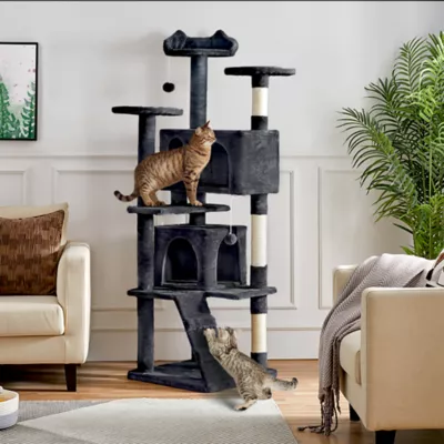 Yaheetech Cat Multilevel Indoor Tree Tower - 70 in - Image 2