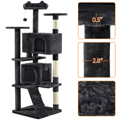 Yaheetech Cat Multilevel Indoor Tree Tower - 70 in - Image 4