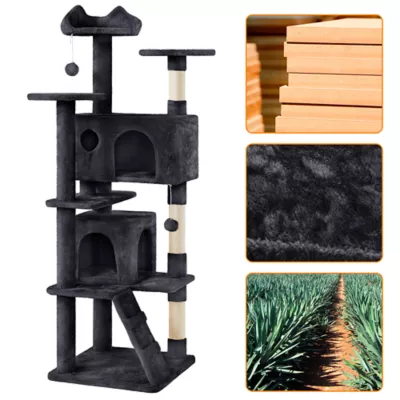Yaheetech Cat Multilevel Indoor Tree Tower - 70 in - Image 5