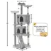 Yaheetech Cat Tree Condo with Stracthing Pads - 80 in image thumbnail 3