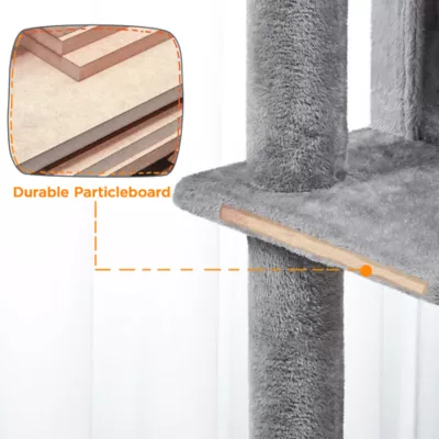 Yaheetech Cat Tree Condo with Stracthing Pads - 80 in - Image 5