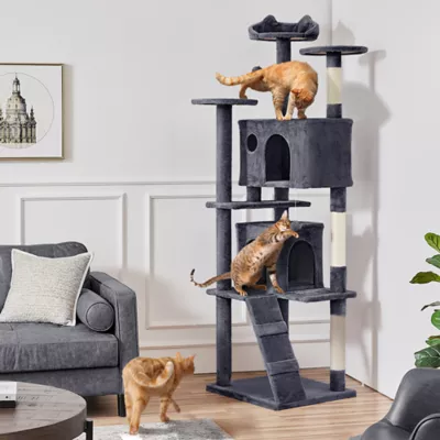 Yaheetech Cat Tree Condo with Stracthing Pads - 80 in - Image 2