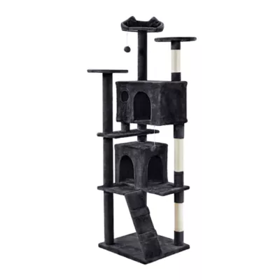 Yaheetech Cat Tree Condo with Stracthing Pads - 80 in - Image 1
