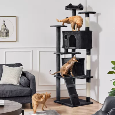 Yaheetech Cat Tree Condo with Stracthing Pads - 80 in - Image 2