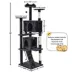 Yaheetech Cat Tree Condo with Stracthing Pads - 80 in image thumbnail 3