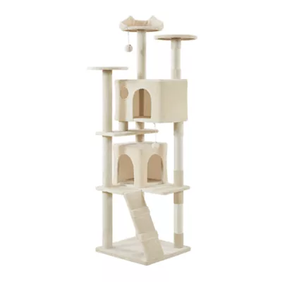 Yaheetech Cat Tree Condo with Stracthing Pads - 80 in - Image 1