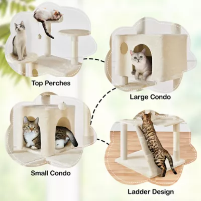Yaheetech Cat Tree Condo with Stracthing Pads - 80 in - Image 4