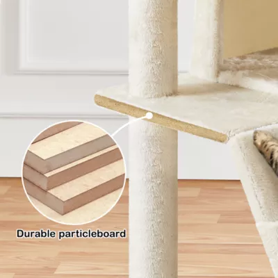 Yaheetech Cat Tree Condo with Stracthing Pads - 80 in - Image 5