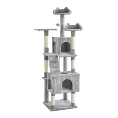 Yaheetech Cat Deluxe Multi-Level Tree Tower with Condos - 72 in - Image 1