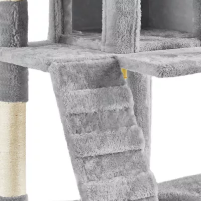 Yaheetech Cat Deluxe Multi-Level Tree Tower with Condos - 72 in - Image 5