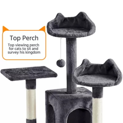 Yaheetech Cat Deluxe Multi-Level Tree Tower with Condos - 72 in - Image 4