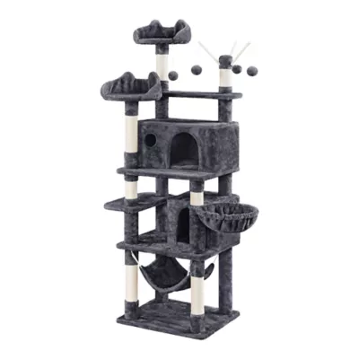 Yaheetech Cat Multi-Level Play House - 66 in - Image 1