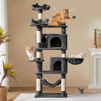 Yaheetech Cat Multi-Level Play House - 66 in - Image 2