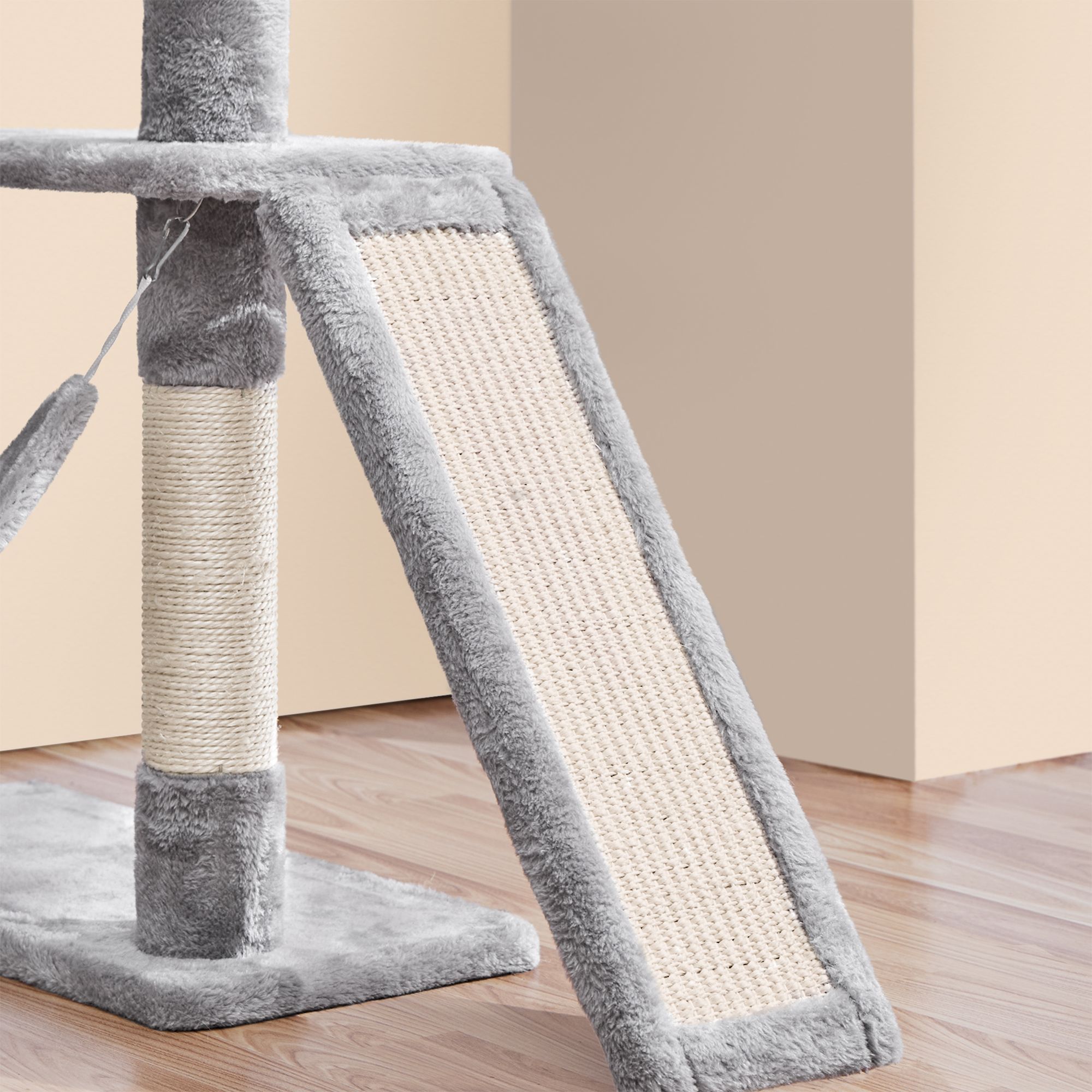 Yaheetech 63-in Multi-Level Cat Tree with Condo, Hammock and Scratching Board - thumbnail 5