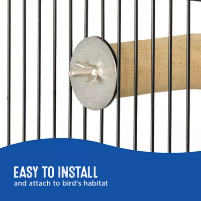 All Living Things® Natural Wood Perch - Forked Natural Wood Bird Cage Perch for Small Birds - Image 4