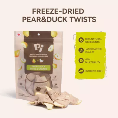 Pi Freeze-Dried Pear & Duck Twists Dog Treats - Image 3