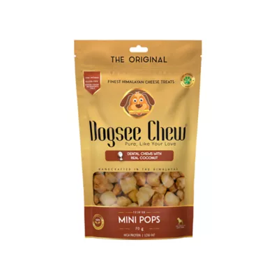 Dogsee Chew, Mini Pops Dog Training Treats, Coconut - Image 1