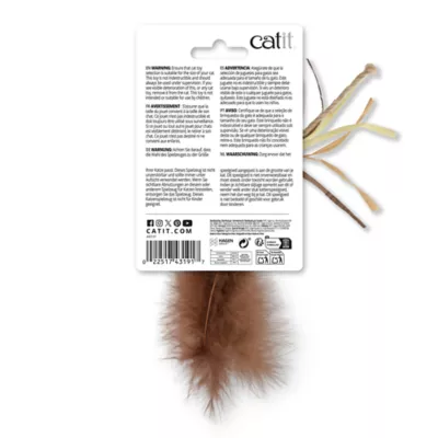 Catit Interactive Cat Toy Fish Twin with Raffia and Feather Tail 2-pack - Image 5