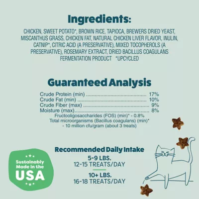 Shameless Pets Catnip N Chill Crunchy Cat Treats - Digestive Support, Chicken & Catnip - Image 8