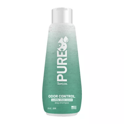 TropiClean PURE Dog Shampoo Odor Control, Cuddly Clean Scent,  22-fl oz bottle - Image 1