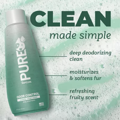 TropiClean PURE Dog Shampoo Odor Control, Cuddly Clean Scent,  22-fl oz bottle - Image 4