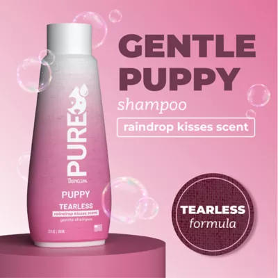 TropiClean PURE Dog Tearless Shampoo for Puppies, Raindrop Kisses Scent, 22-fl oz bottle - Image 2