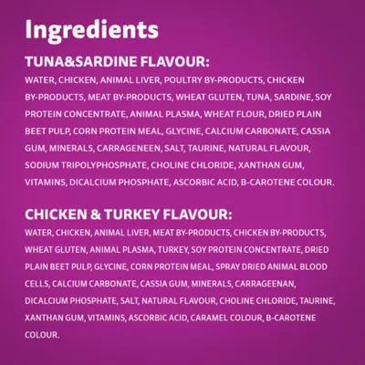 Whiskas Favourites Adult Wet Cat Food Tuna, Sardine, Chicken & Turkey - Image 3