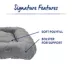 Top Paw® Classic Rectangle Large Dog Bed, Multiple Colors, Brown/Grey image thumbnail 3