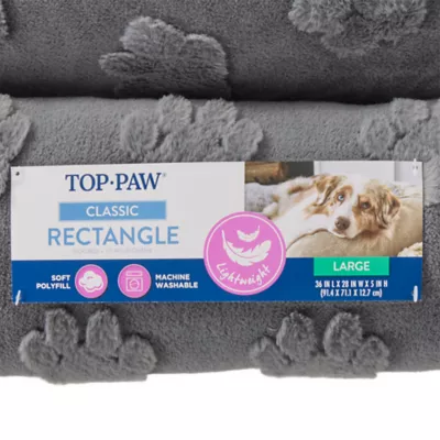 Top Paw® Classic Rectangle Large Dog Bed, Multiple Colors, Brown/Grey - Image 6