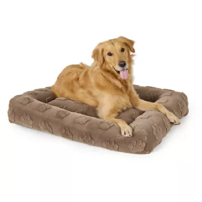 Top Paw® Classic Rectangle Large Dog Bed, Multiple Colors, Brown/Grey - Image 1