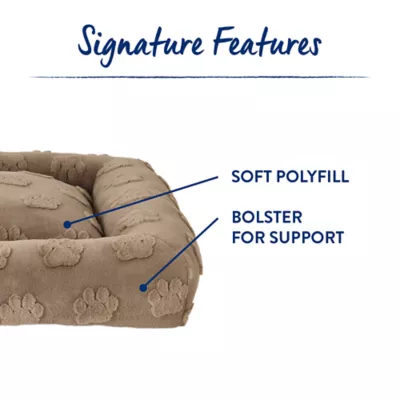 Top Paw® Classic Rectangle Large Dog Bed, Multiple Colors, Brown/Grey - Image 3