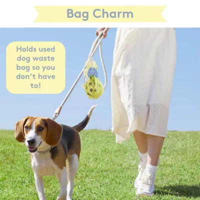 Sweet Paws Bag Charm Duo Holders for Used Dog Waste Bags - Blush Pink & Lavender - Image 2