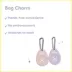Sweet Paws Bag Charm Duo Holders for Used Dog Waste Bags - Blush Pink & Lavender image thumbnail 6