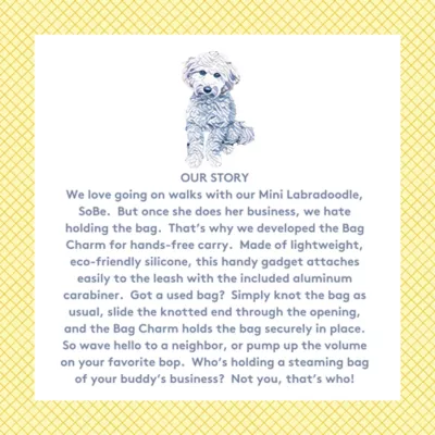 Sweet Paws Bag Charm Duo Holders for Used Dog Waste Bags - Blush Pink & Lavender - Image 10