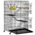 Yaheetech Rolling Small Pet Cage - 4 Tiers 3 Stairs, Brake Casters on Wheels image thumbnail 2