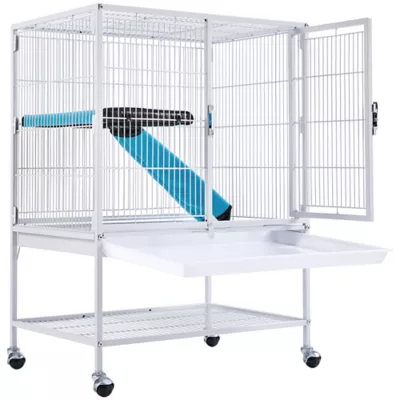 Yaheetech Rolling Metal Critter Cage with Removable Ramp & Platform - Image 2
