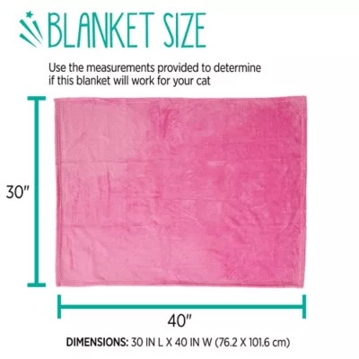 Whisker City® Pink Cat Blanket - Image 2