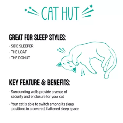 Whisker City® Sleepy Hut Mouse Cat Bed - Image 5