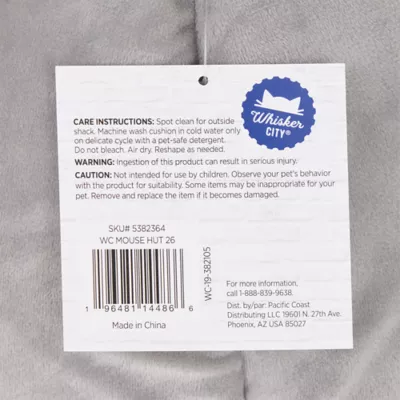 Whisker City® Sleepy Hut Mouse Cat Bed - Image 7