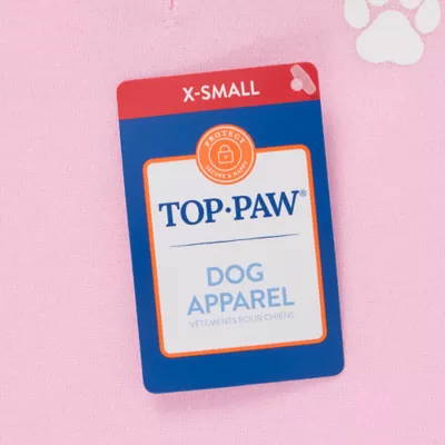 Top Paw® Everyday Dog Hoodie, Multiple Colors & Sizes, Pink/Blue/Grey, XS-XL - Image 6
