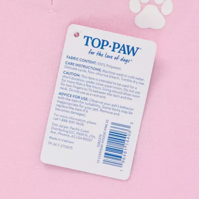 Top Paw® Everyday Dog Hoodie, Multiple Colors & Sizes, Pink/Blue/Grey, XS-XL - Image 7