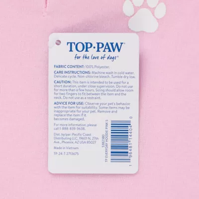 Top Paw® Everyday Dog Hoodie, Multiple Colors & Sizes, Pink/Blue/Grey, XS-XL - Image 7
