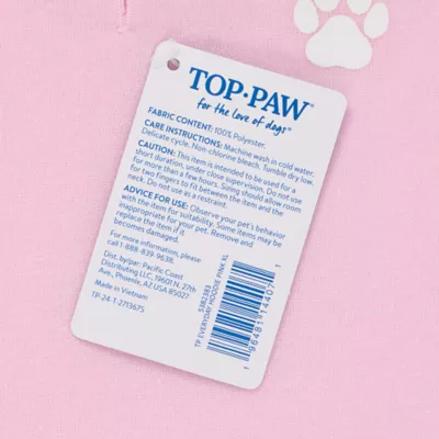 Top Paw® Everyday Dog Hoodie, Multiple Colors & Sizes, Pink/Blue/Grey, XS-XL - Image 7