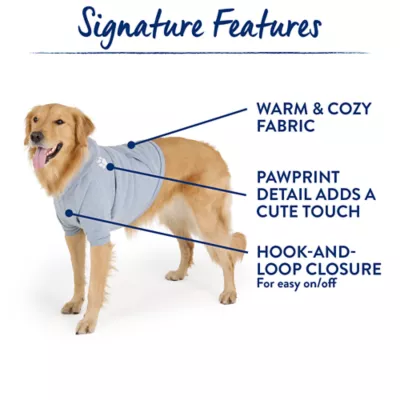 Top Paw® Everyday Dog Hoodie, Multiple Colors & Sizes, Pink/Blue/Grey, XS-XL - Image 3