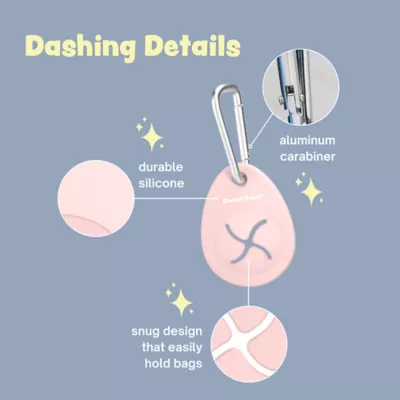 Sweet Paws Bag Charm Duo Holders for Used Dog Waste Bags - Azure & Sea Glass - Image 3