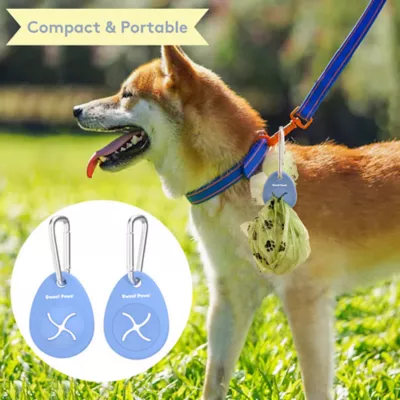 Sweet Paws Bag Charm Duo Holders for Used Dog Waste Bags - Azure & Sea Glass - Image 5
