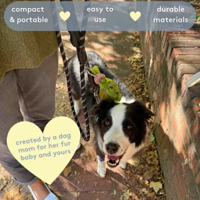 Sweet Paws Bag Charm Duo Holders for Used Dog Waste Bags - Mocha & Cream - Image 9