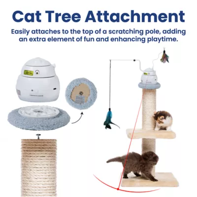 PawsPik Cat Interactive 4-in-1 Laser & Hide & Seek Automatic Exercise Toy - Rechargable - Image 5